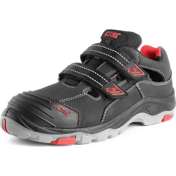 Pracovní obuv Canis Rock Syenit S1 černo červené