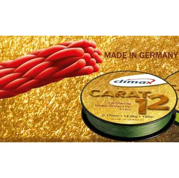 Climax Přívlačová šňůra Carat 12 Oliva 135m,0,13/9,5kg