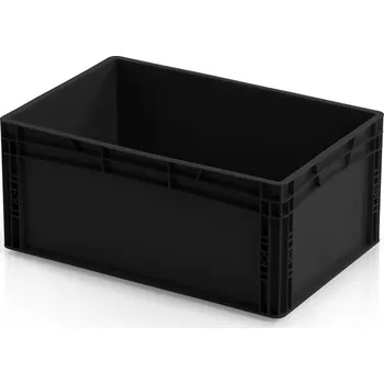 Úložný box Plastová ESD přepravka, 60x40x27 cm, objem 56 l