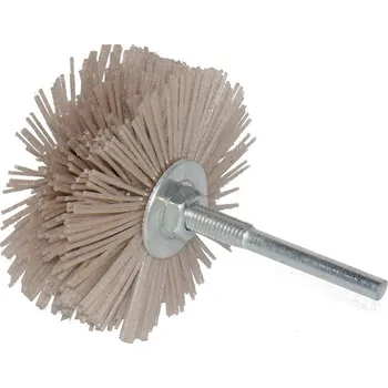 Brusný kotouč Daitex s.r.o. Brusný nylonový kartáč na drásání dřeva do vrtačky 80 x 35mm P180