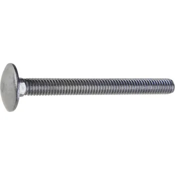 Šroub Vratový šroub M6x50, plochá široká půlkulatá hlava, nerez A2, 100ks