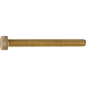 Šroub Metrický šroub šestihranná hlava M6x10, mosaz, 10ks