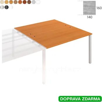 USD 1400 R Hobis UNI - Stůl pracovní zdvojený řetězící 140 x 160