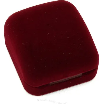 Dárková krabička Sametová dárková krabička bordová na přívěsek