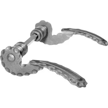 brána PSG Ozdobná kovaná klika 63.013 pro dveře, branku a bránu, 1 pár