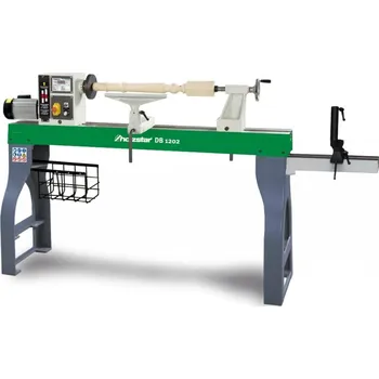 dílenský stroj Soustruh na dřevo DB 1202 (Soustruh na dřevo s proměnlivou regulací a digitální indikací počtu otáček.)