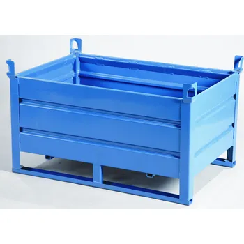 Ocelová ohradová paleta 800x600 mm, plné bočnice + ližiny, slevy