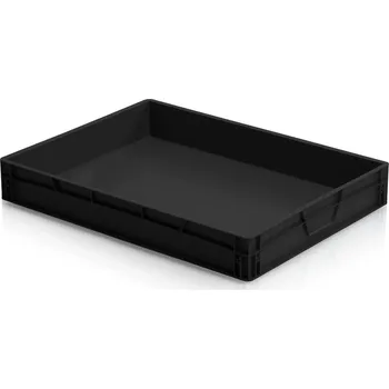 Úložný box Plastová ESD přepravka, 80x60x12 cm, objem 45 l
