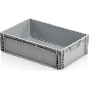 Úložný box Plastová EURO přepravka, plný úchyt, 60x40x17 cm, slevy