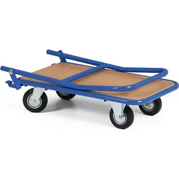 Skládací plošinový vozík, 720x450 mm, nosnost 300 kg