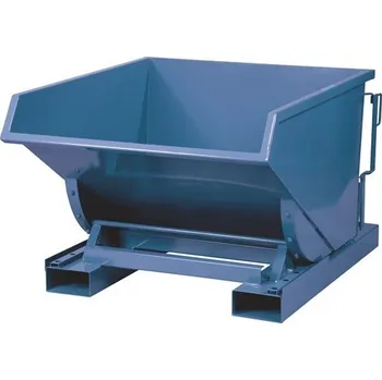 Úložný box Výklopný přepravní kontejner, objem 600 l, modrý