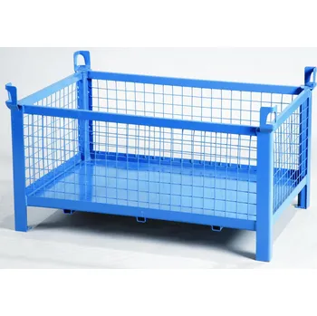 Ocelová ohradová paleta 1200x800 mm, síťované bočnice, slevy