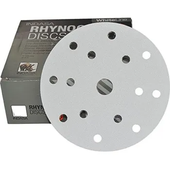 Brusný kotouč Indasa Brusný kotouč 15 děr, d=150 mm, P150, White Line - bal. 50 ks