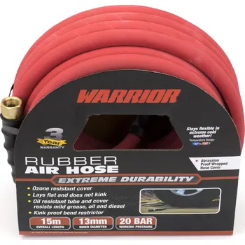 Příslušenství ke kompresoru Gumová tlaková vzduchová hadice Warrior™ 1/2'' x 15 m, 300 PSI (20 baru), Welzh (Welzh Werkzeug)