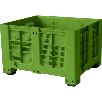 Úložný box Plastový bigbox děrovaný - 4 nohy, 120x100x78 cm, objem 700 l