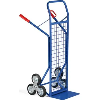 Schodišťový rudl, nosnost 250 kg, plná kola, bezpečností síto