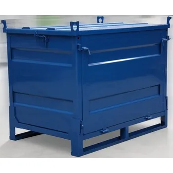 Stavební technika Ocelová skříňová skládací bedna / paleta 1240x840 mm, slevy