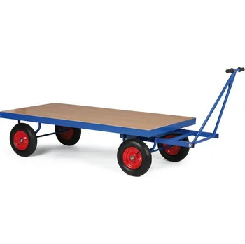 Velký plošinový vůz s ojí, 1600x800 mm, nosnost 500 kg