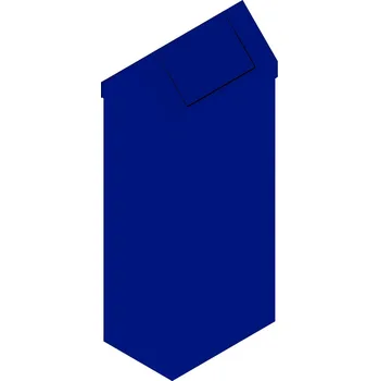 Odpadkový koš Koš na tříděný odpad 1268, objem 120 l, modrý