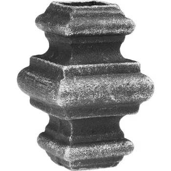 brána PSG Ozdobný návlek pro kovaný plot, bránu a zábradlí 41.022, 65x38 mm, otvor 12,5 x 12,5 mm