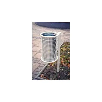 Odpadkový koš Venkovní odpadkový koš, drátěný, pozinkovaný, objem 30 l