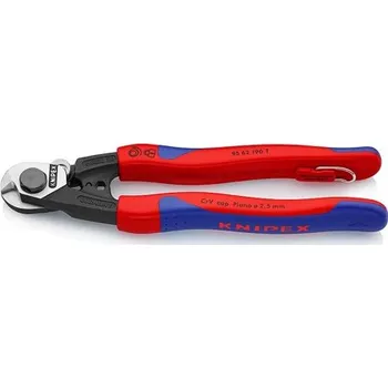 Dílna KNIPEX 95 62 190 T BK Nužky na drátená lanka, kováno