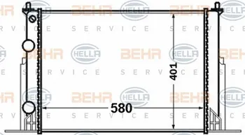 Chladič motoru Hella 8MK 376 767-731