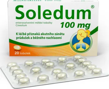 Lék na kašel, rýmu a nachlazení Soledum 100 mg 20 tob.