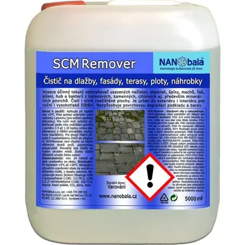 SCM REMOVER čistič na dlažby, fasády, terasy, ploty, náhrobky 5 l