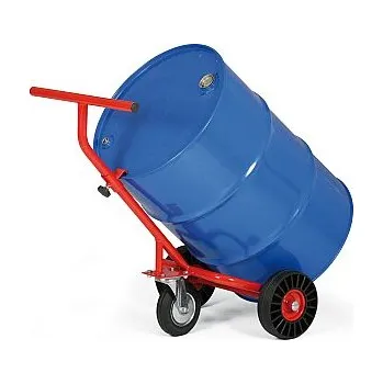 Vozík na sudy s opěrným kolem, nosnost 300 kg