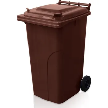 Popelnice Plastová popelnice 240 litrů, hnědá, slevy od více ks