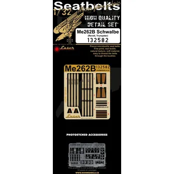 Plastikový model HGW 1/32 Me 262B Schwalbe - Textilní pásy