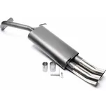 TA Technix sportovní výfuk Škoda Fabia I, 2x 76 mm DTM zahnutá nerezová koncovka bez pertlu