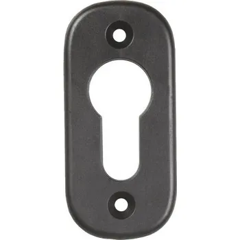 brána IBFM Zámkový štítek na dveře - krytka vložky FM-537N, 67x32 x 3,5 mm, plast