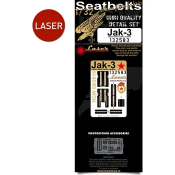 Plastikový model HGW 1/32 Yak-3 - Textilní pásy