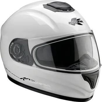 Helma na motorku KV21 TOLEDO - integrální bílá moto přilba KAPPA - XL