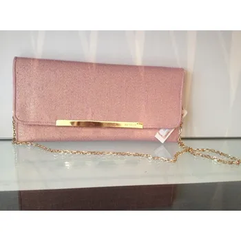 Kabelka Společenská kabelka, psaníčko Menbur, růžovo-zlatá