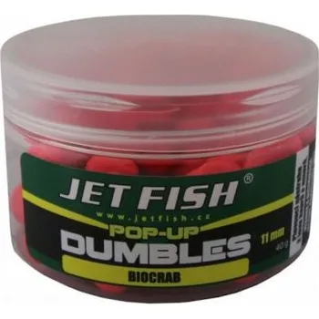 Boilies Jet Fish Fluoro pop-up dumbles 11mm : broskev