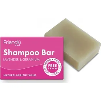 Mýdlo Friendly Soap Přírodní mýdlo na vlasy levandule a pelargónie 95g