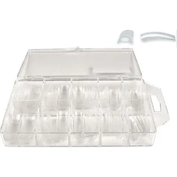 Umělé nehty Nehtové tipy čiré bez lepící plošky 100 ks