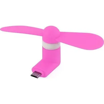 Gadget Micro USB Větráček - Růžový