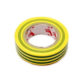 Izolační páska Izolační páska 15mm x 10m - zeleno / žlutá