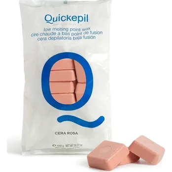 Tvrdý vosk na depilaci QUICKEPIL růžový 1kg (AS)