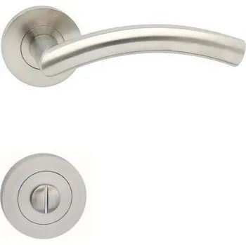 Dveřní kování Cobra Paola-R WC In BN141E30 nerez