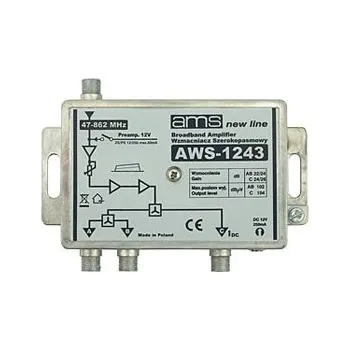 Anténní zesilovač Anténní zesilovač AWS-1243 (47-862MHz, 25dB, 3x výstup)