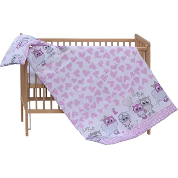 Povlečení Scarlett Kulíšek růžové 100 x 135, 40 x 60 cm zipový uzávěr