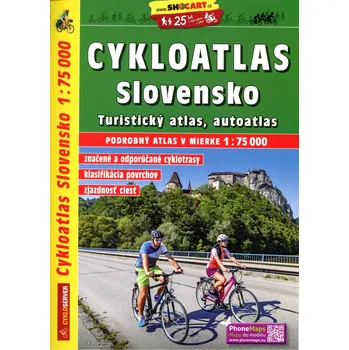 Cestování Cykloatlas Slovensko 1:75 000 - Shocart (2018, spirálová)