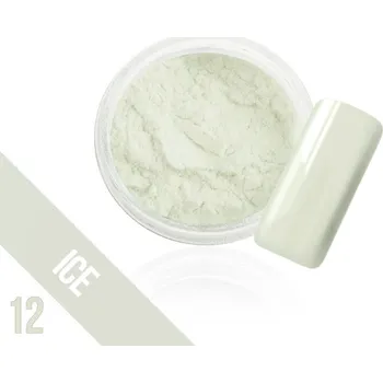 Přípravek na nehty Svítící zdobný prach Glow - 12. Ice (A)