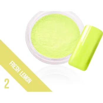 Přípravek na nehty Svítící zdobný prach Glow - 2. Fresh Lemon (A)