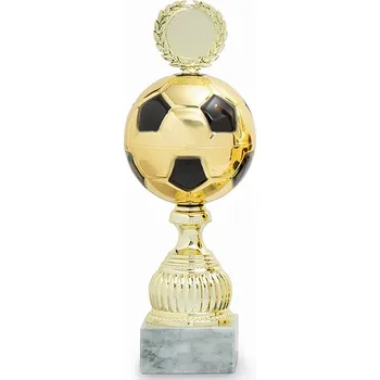 Cinkili Trofej C12524 zlatý/černý fotbal Označení: E, Výška: 26 cm, Průměr: 80 mm